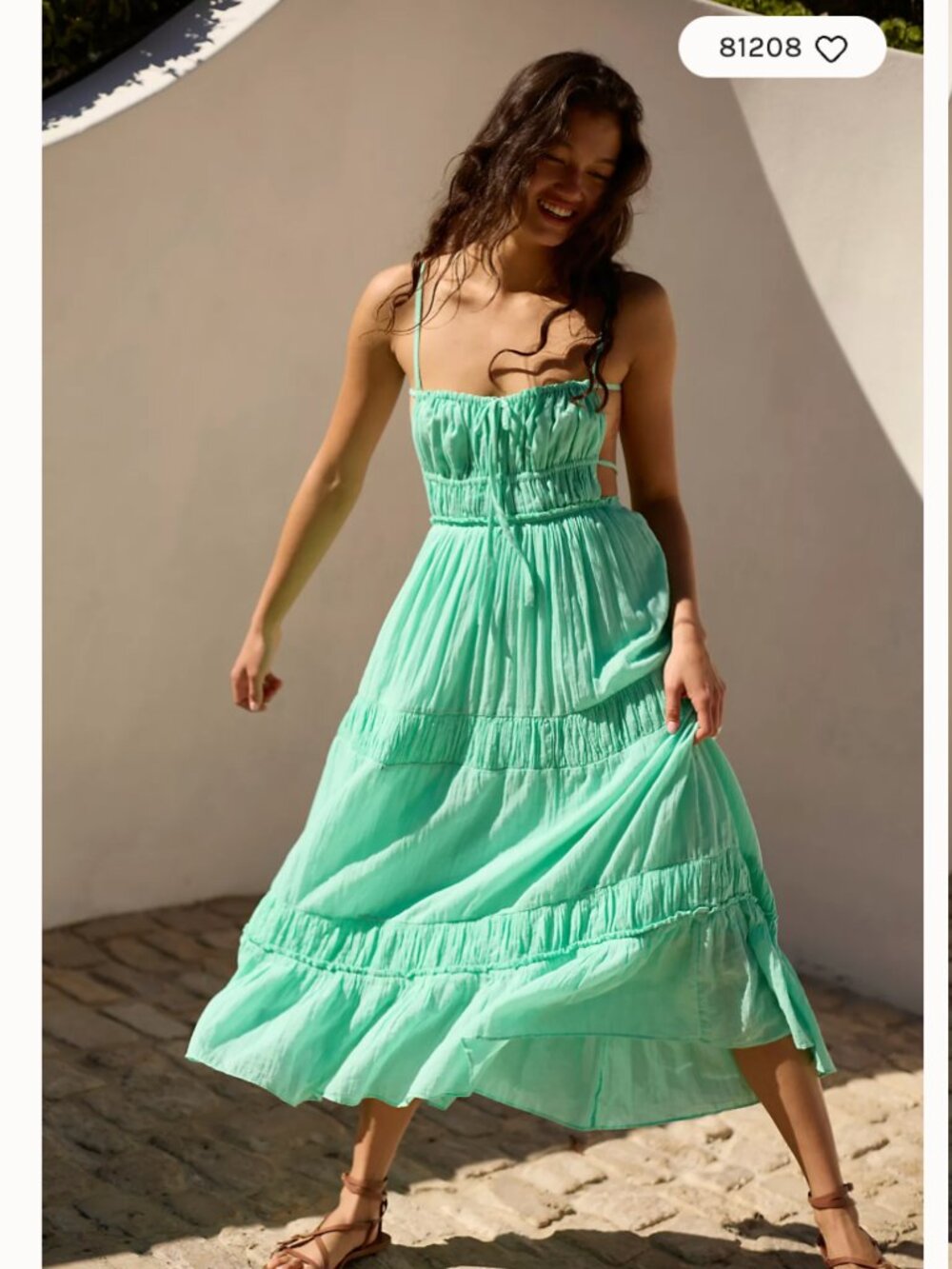 Free People - Taking Sides Maxi Dress - Green - Medium